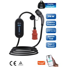 Hims 11KW Ev Tipi Taşınabilir Elektrikli Araç Şarj İstasyonu HCTK-11-PS