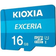 Kioxia 16GB Exceria Micro Sdhc Uhs-1 C10 Hafıza Kartı UHS-I 100MB/Sn LMEX1L016GG2 Hız ile Ultra Performans ve Uyum