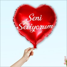 Süsle Bebek ve Parti Seni Seviyorum Kalp Folyo Balon - 45cm