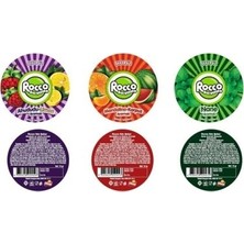 Rocco Karışık Sıkı Şeker 288 gr Ağızda Dağılan Ahududu-Limon, Mandalina-Karpuz, Nane Aromalı
