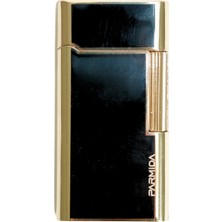 Parmida Soft Flame Siyah Gold Metal Puro Çakmağı - TR9476