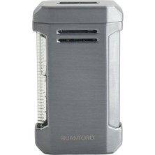 Quantoro Perde Alev Delicili Gümüş Metal Puro Çakmağı - TRZ1104