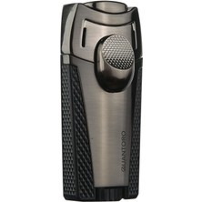Quantoro 2 Torch Pürmüz Siyah-Gunmetal Metal Puro Çakmağı - TRZ1036