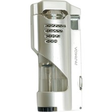Parmida 3 Torch Pürmüz Delicili Beyaz Metal Puro Çakmağı - TR9477