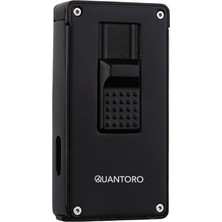 Quantoro 2 Torch Pürmüz Siyah Metal Puro Çakmağı - TRZ1034
