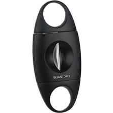 Quantoro Siyah Metal V-Cut Puro Makası Kesici - TRZ2002