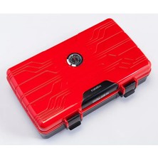 Parmida Kırmızı Nem Ölçerli Seyahat Humidoru PSH002