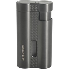 Quantoro 3 Torch Pürmüz Gunmetal Metal Puro Çakmağı - TRZ1016