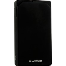 Quantoro Çift Torch Pürmüz Delicili Siyah Metal Puro Çakmağı - TRZ1192