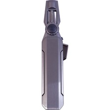 Parmida Tek Torch Pürmüz Oynar Başlıklı Gunmetal Masa Tipi Metal Puro Çakmağı - TR9242