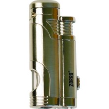Zorro 2 Torch Pürmüz Gümüş Metal Puro Çakmağı - TRM1000