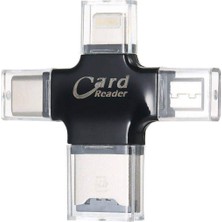 Renas Store ZR670 Card Reader 4 In 1 Otg