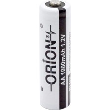 Orion 1.2V Ni-Cd AA 1000 mAh Şarj Edilebilir Kalem Pil Yüksek Performanslı Uzun Ömürlü
