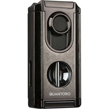 Quantoro 3 Torch Pürmüz V-Cut Fırçalı Nikel Metal Puro Çakmağı - TRZ1177