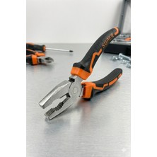 Alıç Super Pense Ergonomik Saplı Turuncu Siyah Renkli Çok Amaçlı - Dayanıklı Çelik El Aleti