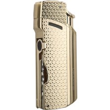 Quantoro Tek Torch Pürmüz Delicili/iğneli Gold Metal Puro Çakmağı - TRZ1155