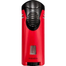 Parmida Tek Torch Pürmüz Kırmızı Metal Puro Çakmağı - TR9312