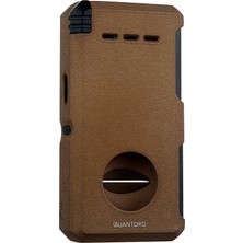 Quantoro Çift Torch Pürmüz V-Cut/delicili/iğneli Haki Metal Puro Çakmağı - TRZ1092