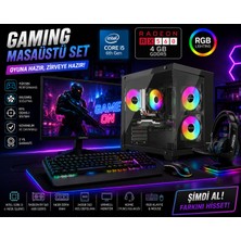 Arestech Intel I5 6400 16 GB Ddr4 Ram Rx 560 4 GB 240 SSD+500 GB HDD Rgb Klvaye Mouse Akvaryum Kasa 22" Monitör .