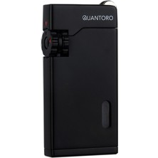 Quantoro Çift Torch Pürmüz Siyah Metal Puro Çakmağı - TRZ1141