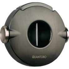 Quantoro Gunmetal Çark Mekanizmalı V-Cut Puro Makası Kesici - TRZ2010