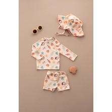 Lollie Baby&Kids Uv Korumalı Mayo Şapka Takım Bebek & Çocuk - Hawaii