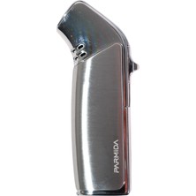 Parmida 3 Torch Pürmüz Gümüş Metal Puro Çakmağı - TR9203