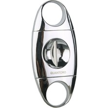Quantoro Gümüş Metal V-Cut Puro Makası Kesici - TRZ2003
