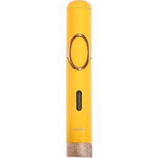 Parmida Tek Torch Pürmüz Delicili Sarı Metal Puro Çakmağı - TR9520
