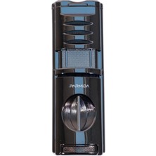 Parmida 3 Torch Pürmüz Kesici & Delici & Sehpalı Karbon Desenli Metal Puro Çakmağı - TR9489