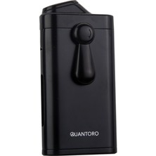 Quantoro Çift Torch Pürmüz Delicili Siyah Metal Puro Çakmağı - TRZ1147