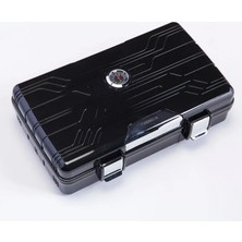 Parmida Parlak Siyah Nem Ölçerli Seyahat Humidoru PSH005