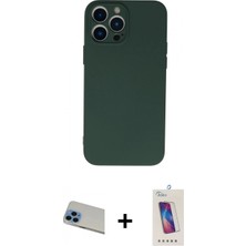 Pileli Store Pilelistore™ iPhone 13 Pro Max Kılıf Ahenk Serisi - Siyah Joko 5d Cam + Rainbow Kamera Lens Koruma Cam - Mı