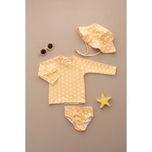 Lollie Baby&Kids Uv Korumalı Mayo Şapka Takım Bebek & Çocuk - Dots