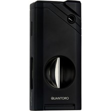 Quantoro Tek Torch Pürmüz V-Cut Siyah Metal Puro Çakmağı - TRZ1120