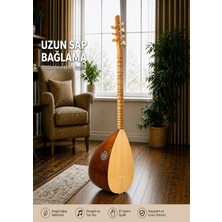 Piarro Maun Ağacı Uzun Sap  Bağlama (Parlak Cila )