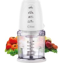 Kiwi Kıwi Kıwı Doğrayıcı 2 Bıçaklı Beyaz Malzeme ile Dayanıklı ve Pratik 500+ ml Kapasite
