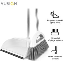 Vusign Süpürge Takımı Serisi 41.5X24.5X10 cm Beyaz