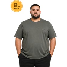 Yassino Premium Büyük Beden Oversize Erkek Tişört Oysho Kumaş Nakışlı