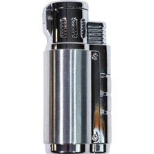 Parmida 3 Torch Pürmüz Gümüş Puro Çakmağı - TR8960