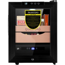 Quantoro Qcc-43 Elektronik Nemlendirme & Soğutmalı Siyah Puro Dolabı - QTR-006