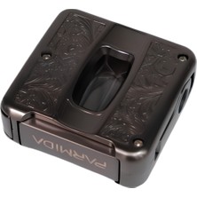 Parmida Gunmetal Işlemeli V-Cut Puro Makası Kesici - TR9080