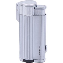 Parmida 3 Torch Pürmüz Gümüş Puro Çakmağı - TR5824