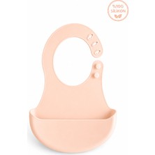 Siliconly Bpa Içermeyen %100 Silikon Bebek Mama Önlüğü Kaydırmaz Cepli Bebek Önlüğü