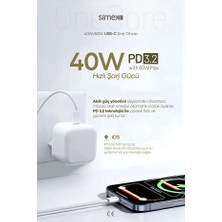 Güncel Dijital iPhone 40W Usb-C Bağlantı Şarj Aleti Adaptör Apple 17 - 17 Pro  - 17 Pro Max Uyumlu 40W Usb-C Bağlantı Şarj Aleti Adaptör