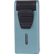 Parmida Çift Torch Pürmüz Yeşil Metal Puro Çakmağı - TR7924