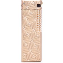Parmida Gold Düz Işlemeli Soft Flame Metal Çakmak - TR7215