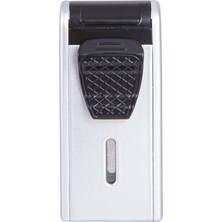 Parmida Çift Torch Pürmüz Gümüş Metal Puro Çakmağı - TR7921