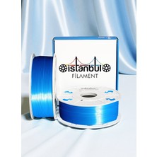 İstanbul Filament 3D Baskı Pla Silk+ Mavi Parlak Filament 1 kg Ø 1,75MM ± 0,05 mm