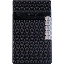Black Martin Soft Flame Desenli Siyah Metal Çakmak - TR9279